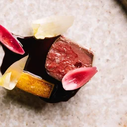 A plated course for the Stages x Feld collab dinner