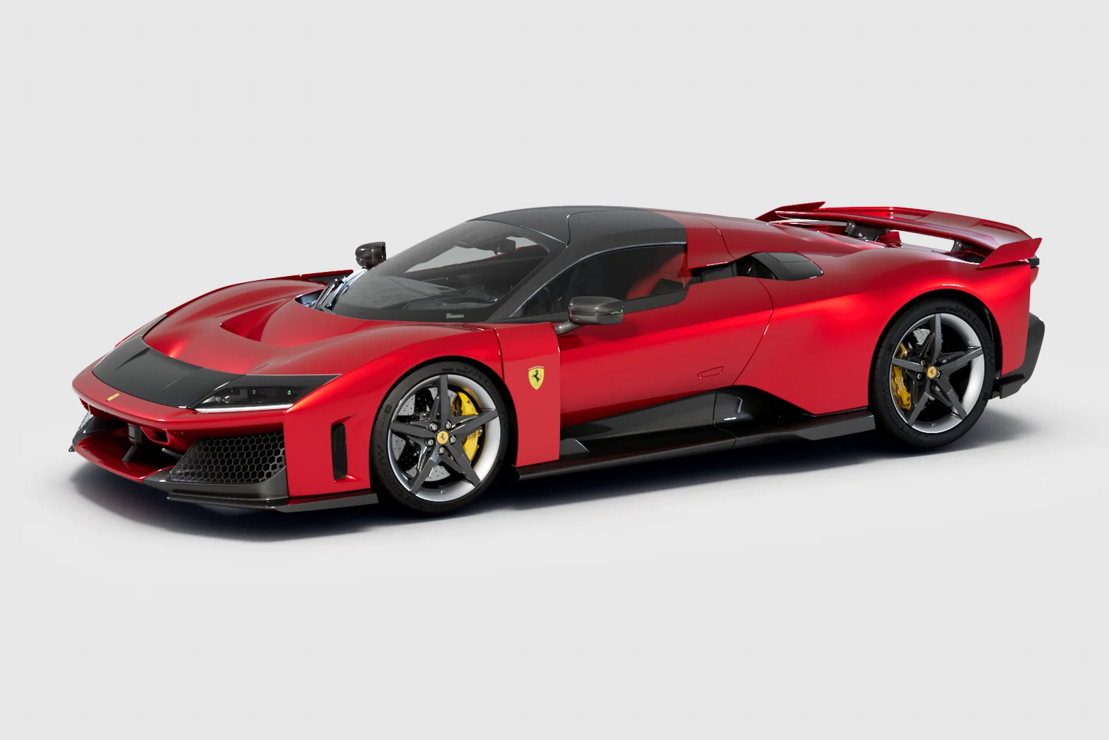 The Ferrari F80 in Rosso Corsa