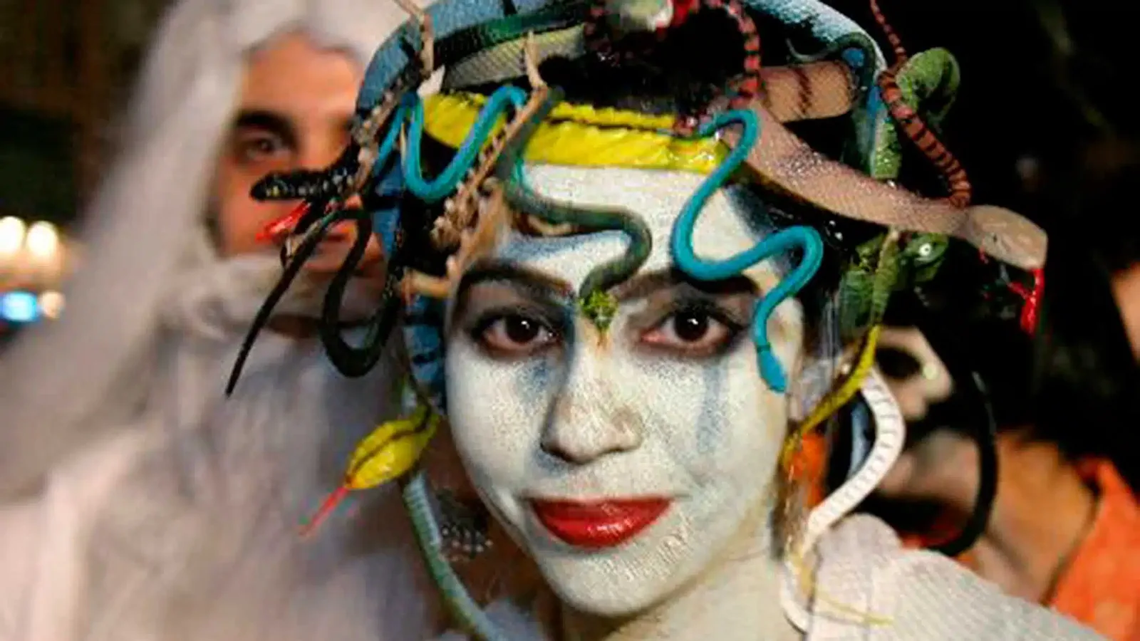 A Medusa costume at the Village Halloween Parade