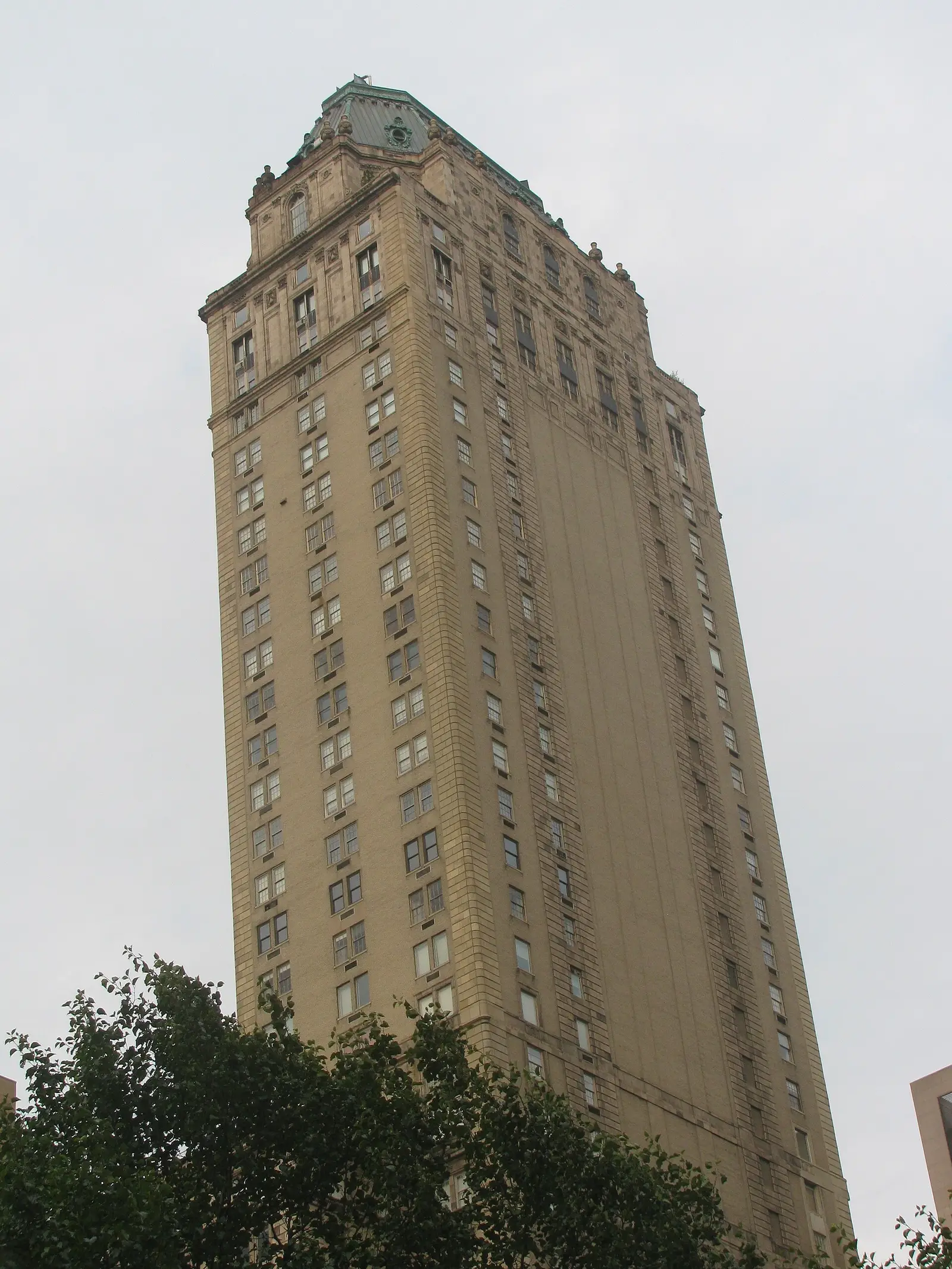 The Pierre over Central Park